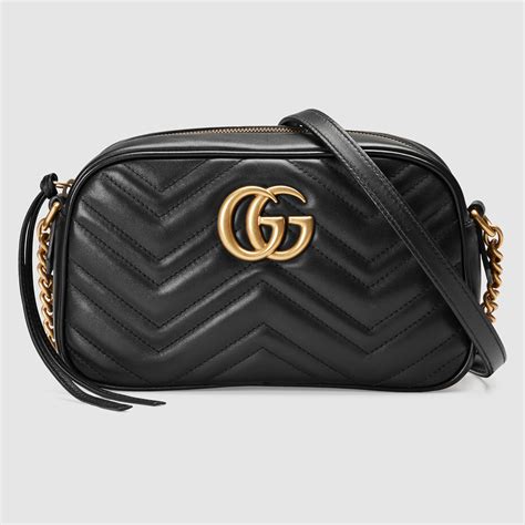 black gucci gg bag|gucci shoulder bag black.